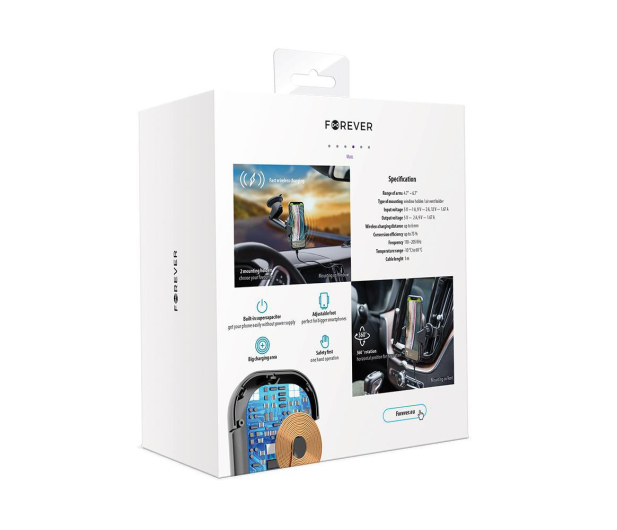 FOREVER Uchwyt  automatyczny CORE z ładowarką indukcyjną - 1380792 - zdjęcie 3